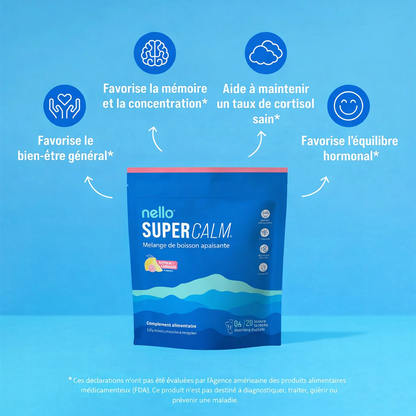 SUPERCALM™ - Dites à Dieu au stress quotidien, ventre et visage gonflés