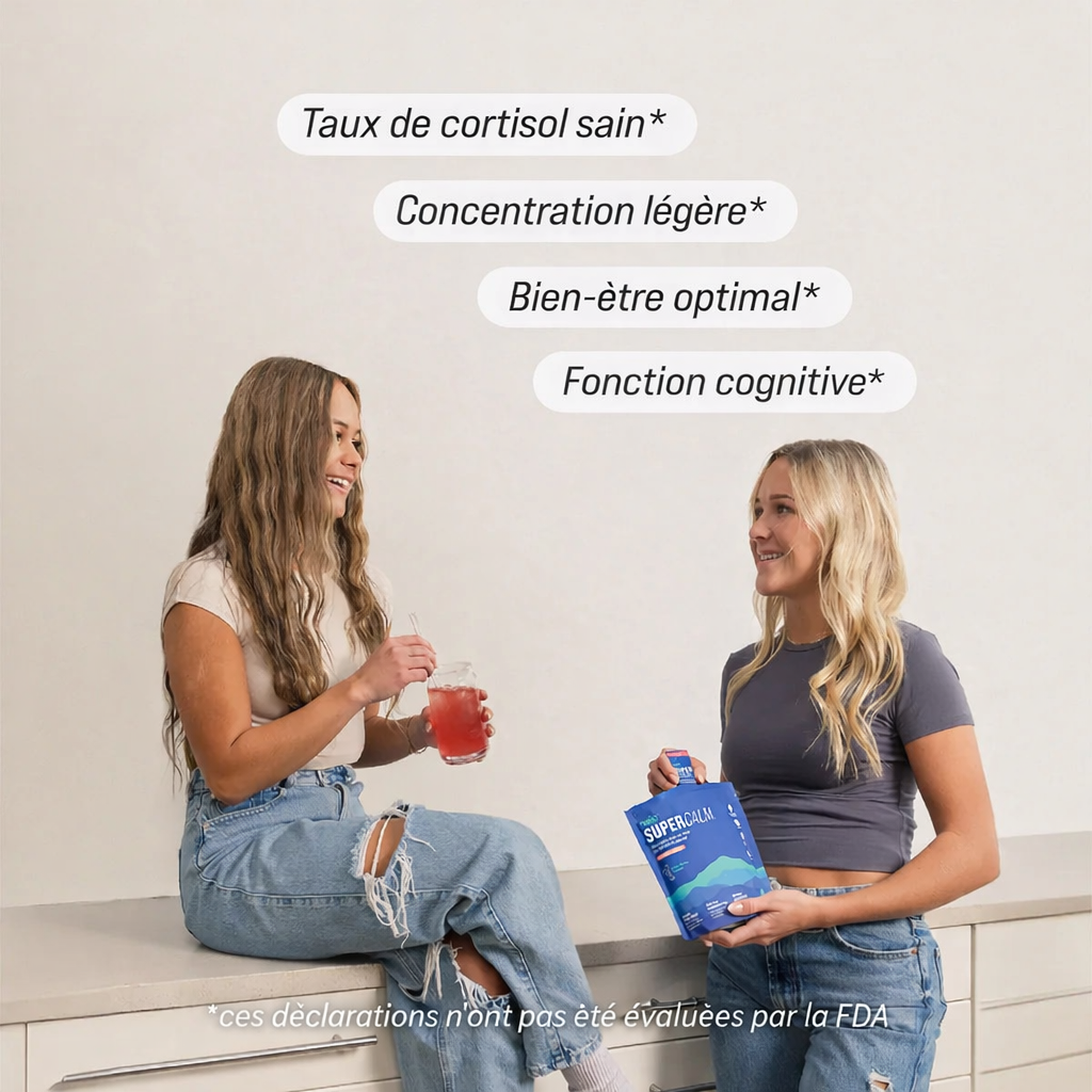 SUPERCALM™ - Dites à Dieu au stress quotidien, ventre et visage gonflés