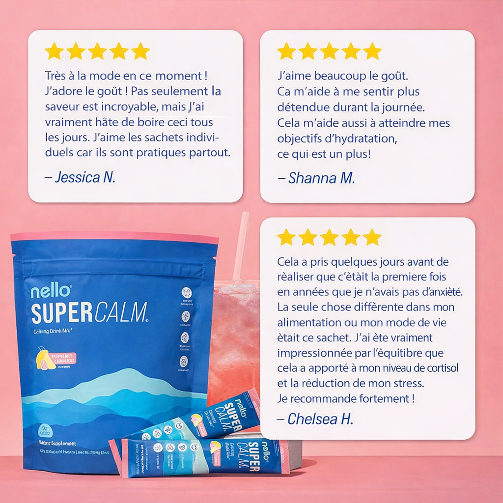 SUPERCALM™ - Dites à Dieu au stress quotidien, ventre et visage gonflés