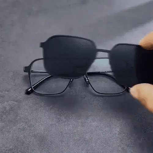 6-en-1 Lunettes de soleil magnétiques polarisées
